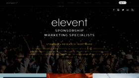 What Elevent.co website looked like in 2021 (3 years ago)