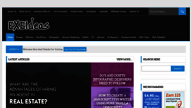 What Exeideas.com website looked like in 2021 (4 years ago)