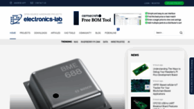 What Electronics-lab.com website looked like in 2021 (3 years ago)
