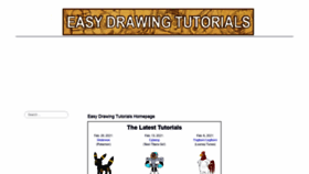 What Easydrawingtutorials.com website looked like in 2021 (3 years ago)