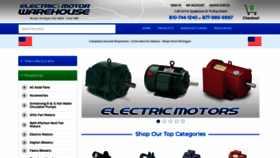 What Electricmotorwarehouse.com website looked like in 2021 (3 years ago)