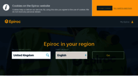 What Epiroc.com website looked like in 2021 (3 years ago)