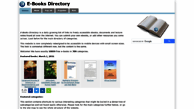 What E-booksdirectory.com website looked like in 2021 (3 years ago)