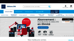 What Editions-eni.fr website looked like in 2021 (4 years ago)