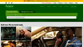 What Europcar.co.za website looked like in 2021 (3 years ago)