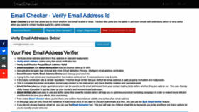 What Emailchecker.info website looked like in 2021 (3 years ago)