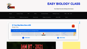 What Easybiologyclass.com website looked like in 2021 (3 years ago)