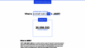 What Euw.whatismymmr.com website looked like in 2021 (3 years ago)