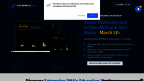 What Enterprisedna.co website looked like in 2021 (4 years ago)