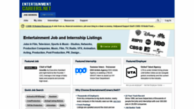 What Entertainmentcareers.net website looked like in 2021 (5 years ago)