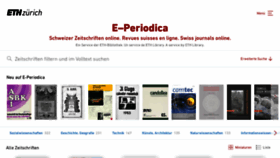 What E-periodica.ch website looked like in 2021 (3 years ago)