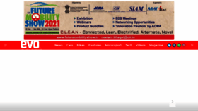 What Evoindia.com website looked like in 2021 (3 years ago)