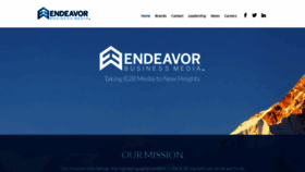 What Endeavorbusinessmedia.com website looked like in 2021 (3 years ago)