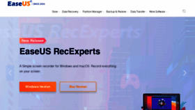 What Easeus-software.com website looked like in 2021 (3 years ago)