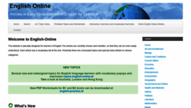 What English-online.at website looked like in 2021 (3 years ago)