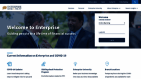 What Enterprisebank.com website looked like in 2021 (3 years ago)