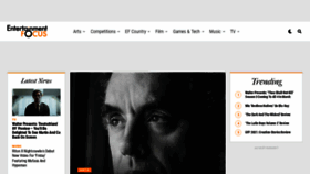 What Entertainment-focus.com website looked like in 2021 (4 years ago)