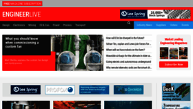 What Engineerlive.com website looked like in 2021 (3 years ago)