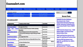 What Examsalert.com website looked like in 2021 (3 years ago)