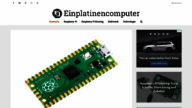 What Einplatinencomputer.com website looked like in 2021 (3 years ago)