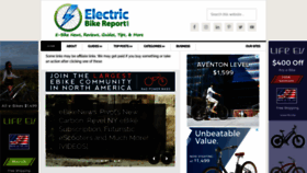 What Electricbikereport.com website looked like in 2021 (3 years ago)
