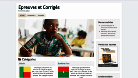 What Epreuvesetcorriges.com website looked like in 2021 (3 years ago)