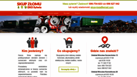 What Ekosylwia.pl website looked like in 2021 (3 years ago)