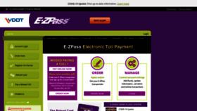 What Ezpassva.com website looked like in 2021 (3 years ago)