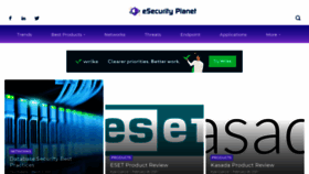 What Esecurityplanet.com website looked like in 2021 (3 years ago)