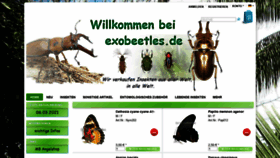 What Exobeetles.de website looked like in 2021 (3 years ago)