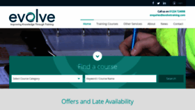 What Evolvetraining.com website looked like in 2021 (3 years ago)