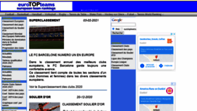 What Eurotopteams.com website looked like in 2021 (3 years ago)