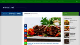 What Efoodchef.com website looked like in 2021 (3 years ago)