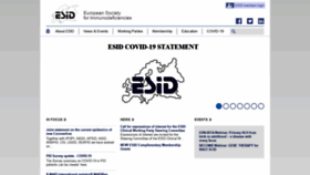 What Esid.org website looked like in 2021 (3 years ago)