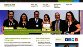 What Erasmus-entrepreneurs.eu website looked like in 2021 (3 years ago)