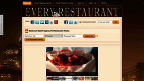 What Everyrestaurantinthecity.com website looked like in 2021 (3 years ago)