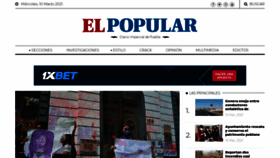 What Elpopular.mx website looked like in 2021 (3 years ago)