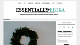 What Essentiallyerika.com website looked like in 2021 (3 years ago)