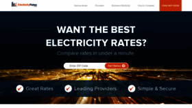 What Electricityrates.com website looked like in 2021 (3 years ago)