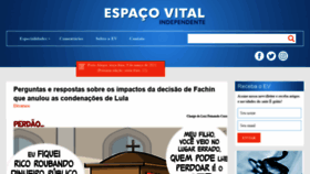 What Espacovital.com.br website looked like in 2021 (3 years ago)