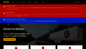 What Estes-express.com website looked like in 2021 (4 years ago)