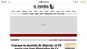 What Elespanol.com website looked like in 2021 (3 years ago)