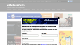 What Elitebusinessmagazine.co.uk website looked like in 2021 (3 years ago)