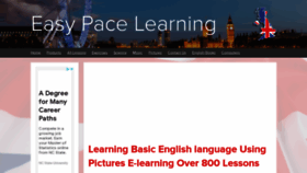 What Easypacelearning.com website looked like in 2021 (3 years ago)