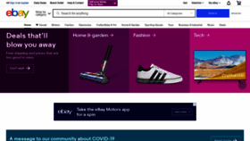 What Ebay.com website looked like in 2021 (3 years ago)