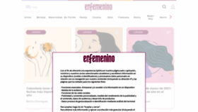 What Enfemenino.com website looked like in 2021 (3 years ago)