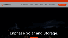 What Enphaseenergy.com website looked like in 2021 (3 years ago)