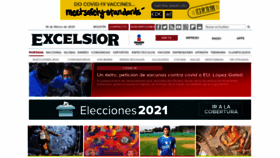 What Excelsior.com.mx website looked like in 2021 (3 years ago)