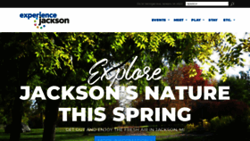 What Experiencejackson.com website looked like in 2021 (3 years ago)