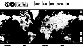 What Electronic-festivals.com website looked like in 2021 (3 years ago)
